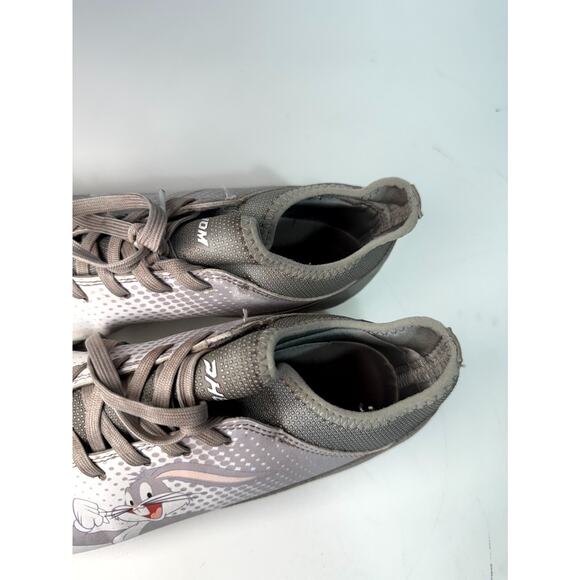 Phenom Elite Looney Tunes Men Football Cleats US 8 White Gray Bugs Bunny Lace Up - Picture 6 of 16